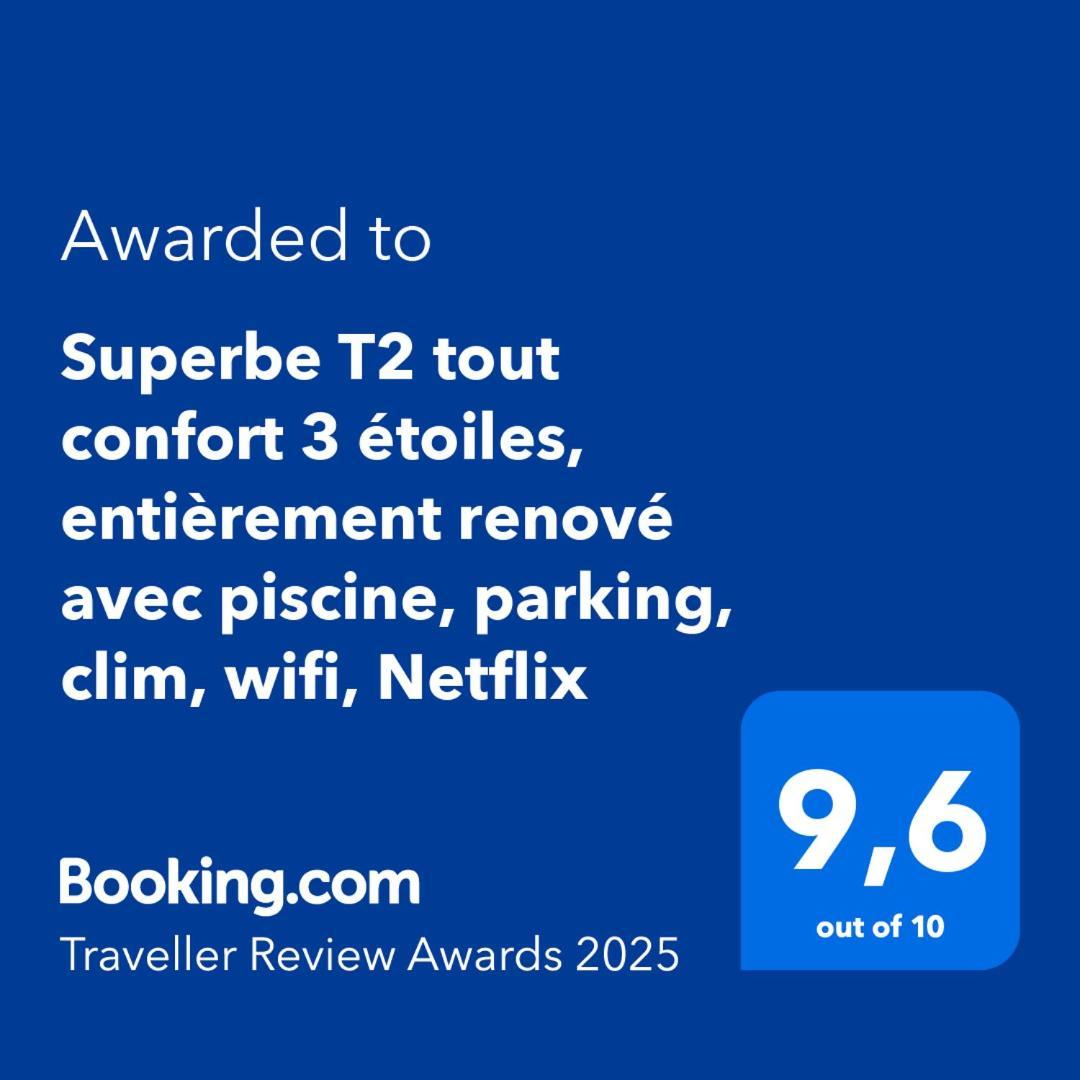 Superbe T2 Tout Confort 3 Etoiles, Entierement Renove Avec Piscine, Parking, Clim, Wifi, Netflix La Grande-Motte Zewnętrze zdjęcie
